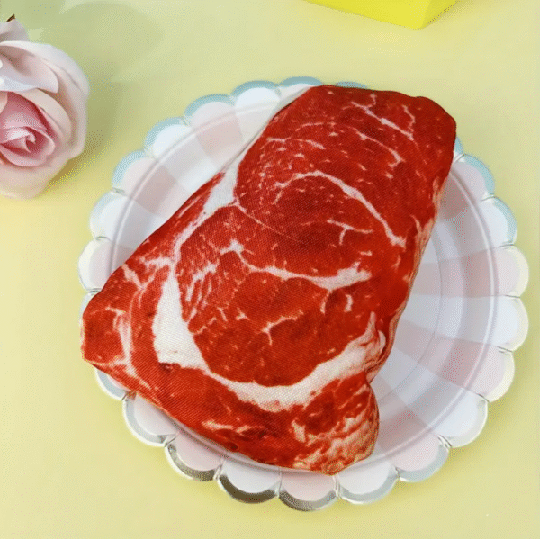 Screenshot 2025-10-22 at 17.50.46 Squeaky Steak Shaped Dog Toy