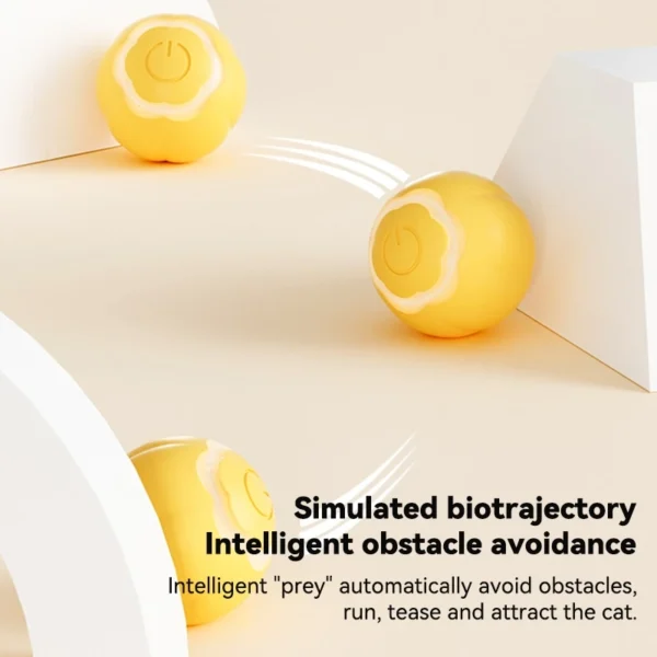 Smart Cat Toy Rolling Ball with LED Light