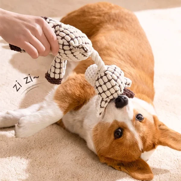 Interactive Squeaky Pet Plush Chew Toy