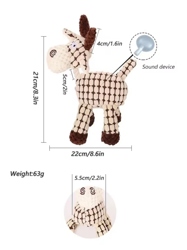 Interactive Squeaky Pet Plush Chew Toy