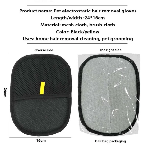 Pet Hair Removal Electrostatic Gloves