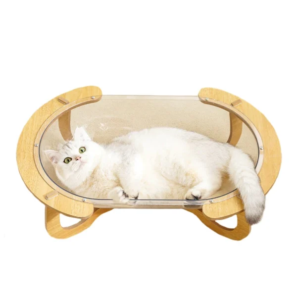 sg-11134201-7rdxm-m05n2dkecquf6f Cat Nest Capsule Transparent Oval Sleeping Bed