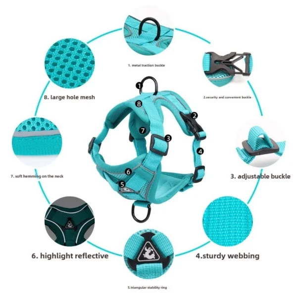 sg-11134201-7reoz-m8dl2rwq9tme23 Reflective Breathable Pet Chest Strap