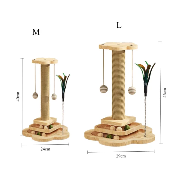sg-11134201-7rfg2-m336jo6nbv71d3 4 in 1 Cat Scratcher Board Pad with Track Balls Toys