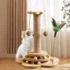 sg-11134201-7rfhi-m338i38vni0n40 4 in 1 Cat Scratcher Board Pad with Track Balls Toys