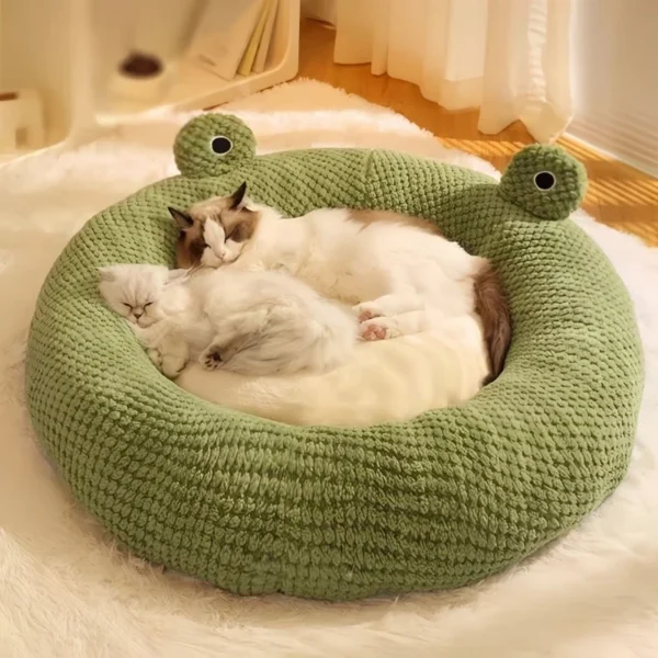 sg-11134201-824g6-mee3qfwcvo5j85 Frog Shape Pet bed for All Seasons