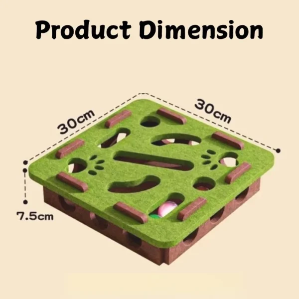 sg-11134201-824ja-mfp27eagqk23d4 Cat Puzzle Toy Felt Box with Ball